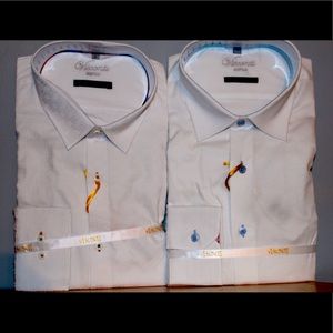 Two White Visconti Limited Edition Buttom Down